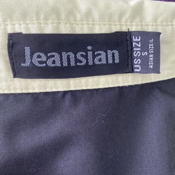 Jeansian Button Up Collared Shirt ~ Sz S ~ Long Sleeve ~ Green & Black - Picture 3 of 3